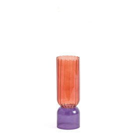 Tuvia 28cm High Coloured Glass Vase - thumbnail 1
