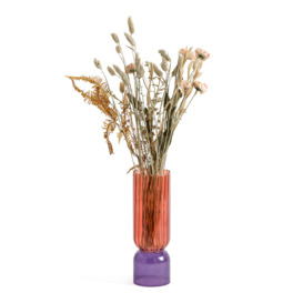 Tuvia 28cm High Coloured Glass Vase - thumbnail 3