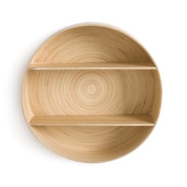 Tabios 50cm Diameter Round Bamboo Wall Shelf - thumbnail 1
