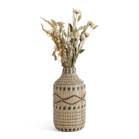 Plooming 35cm High Decorative Bamboo Vase - thumbnail 3