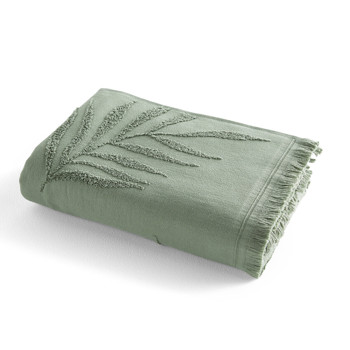Jobe Palm Leaf 100% Cotton Terry XL Bath Towel - image 1