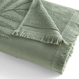 Jobe Palm Leaf 100% Cotton Terry XL Bath Towel - thumbnail 2