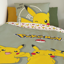 Pokémon Trio Fun Khaki 100% Cotton Bed Set - thumbnail 3