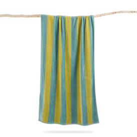 Anduze 420g/m2 Striped Velour Beach Towel - thumbnail 1