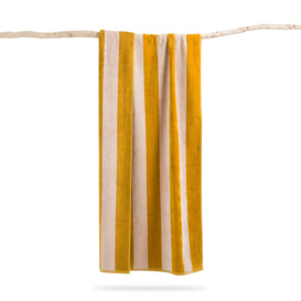 Anduze 420g/m2 Striped Velour Beach Towel - thumbnail 2