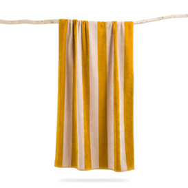 Anduze 420g/m2 Striped Velour Beach Towel - thumbnail 1
