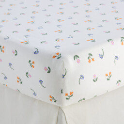 Tamila Unicorn Print 50% Recycled Cotton Child's Fitted Sheet with 25cm Flap - thumbnail 3
