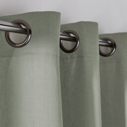 Onega Washed Linen Radiator Curtain with Eyelets - thumbnail 3