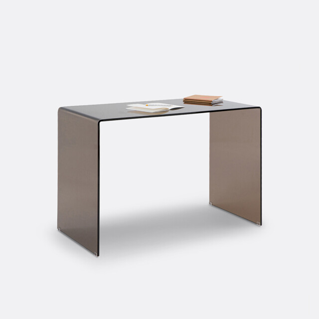 Joan Console Desk in Tempered Glass - image 1