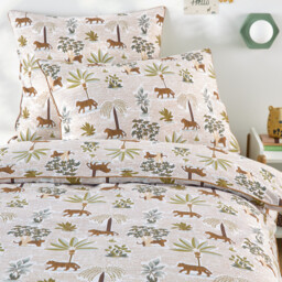 Wila Jungle Print Washed Cotton Child's Duvet Cover - thumbnail 1