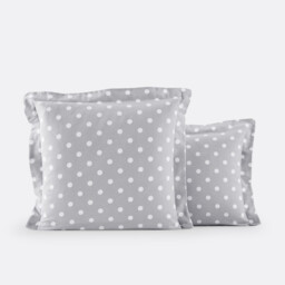 Clarisse Polka Dot Brushed Cotton Pillowcase
