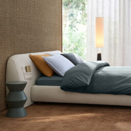 Sabbal Washed Cotton Percale 300 Thread Count Flat Sheet - thumbnail 2