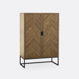 Nottingham 2-Door Cabinet in Pine Veneer - thumbnail 1