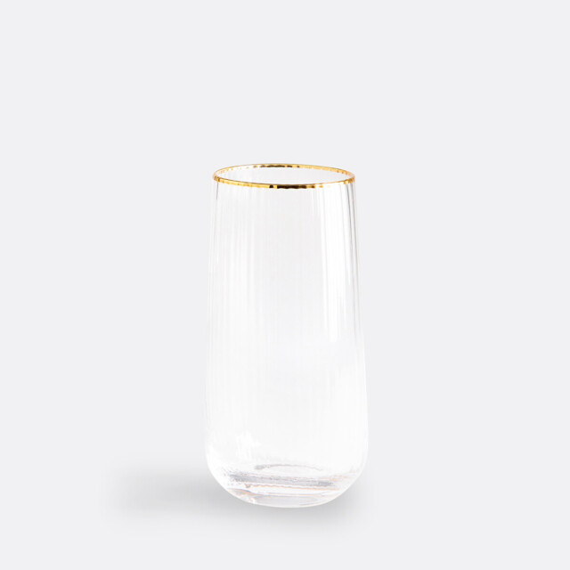 Set of 4 Lurik Ribbed Water Glasses - image 1