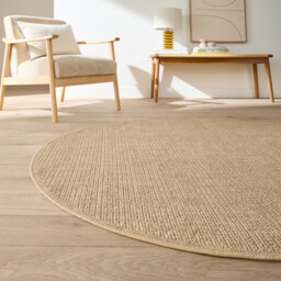 Esseny Round Jute-Effect Indoor/Outdoor Rug - thumbnail 1