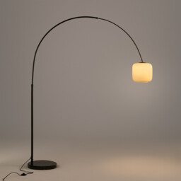 Elita Marble & Opaline Arch Floor Lamp - thumbnail 3