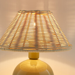 Alios Ceramic & Rattan Table Lamp - thumbnail 4