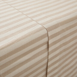 Soizic Beige Cotton Flat Sheet - thumbnail 4