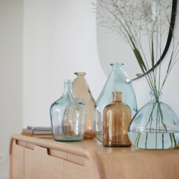 Izolia 36cm Recycled Glass Demi-John Vase - thumbnail 2