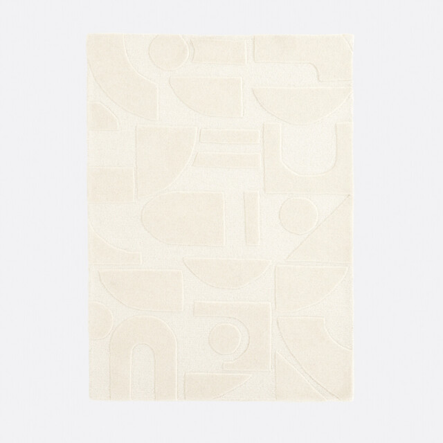 100% Wool Graphic Print Rug, Melko - image 1