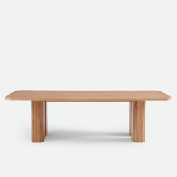 Latti Oak Veneer XL 8-10 Seater Dining Table - thumbnail 3