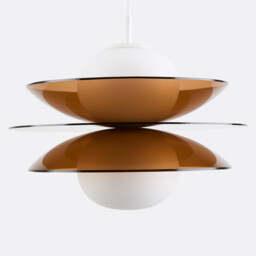 Okara Ceiling Light in Plexiglass and Opaline Glass - thumbnail 1