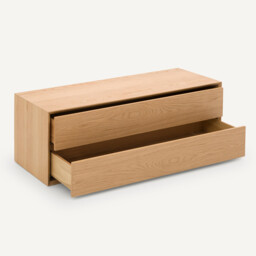 Archivita XL Oak Veneer 2-Drawer Cabinet, L110 X D42cm - thumbnail 4