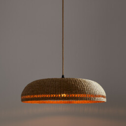 Jutlo Woven Grass 60cm Diameter Ceiling Light Shade - thumbnail 3