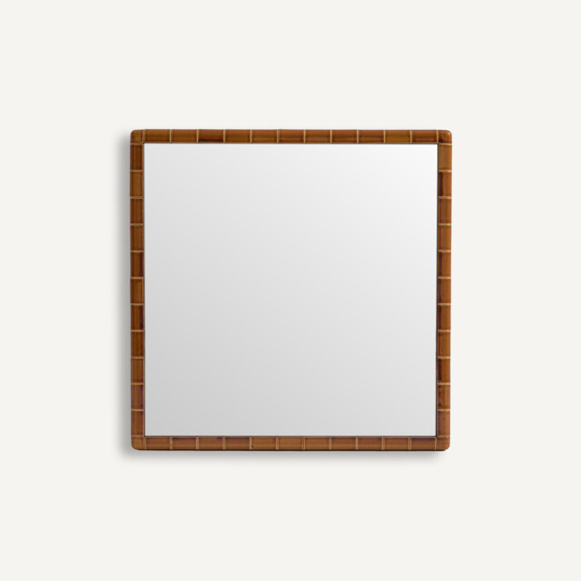 Acacia Glazed Ceramic Mirror, Height 58cm - image 1
