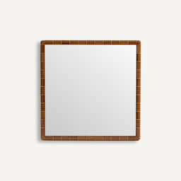 Acacia Glazed Ceramic Mirror, Height 58cm - thumbnail 1