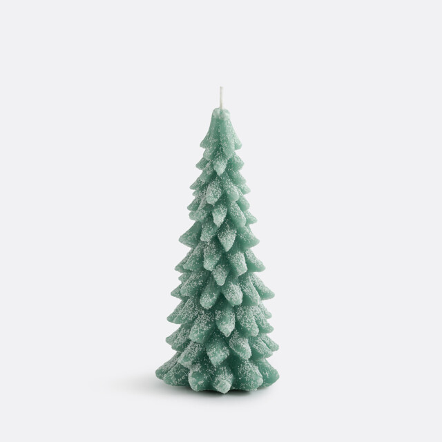 Caspar Wax Candle in Shape of Fir Tree H20cm - image 1
