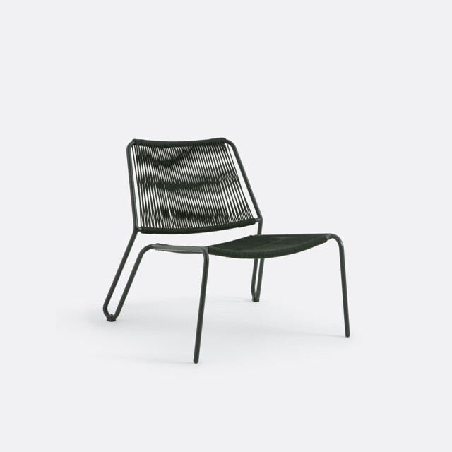 Masix Braided Rope Low Garden Armchair - image 1