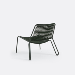 Masix Braided Rope Low Garden Armchair - thumbnail 4