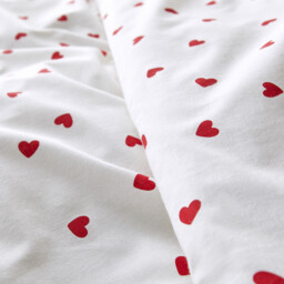 Scacco Red Duvet Cover Set in 50% Recycled Cotton with Square Pillowcases - thumbnail 4