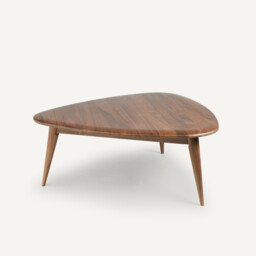 Théoleine Small Solid Walnut Coffee Table - thumbnail 1