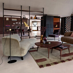 Théoleine Small Solid Walnut Coffee Table - thumbnail 2
