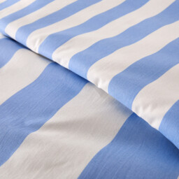 Hendaye Blue Cotton Duvet Cover - thumbnail 4