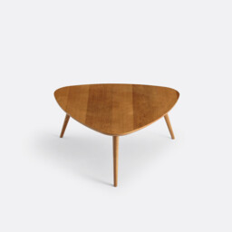 Quilda Vintage Oak and Veneer Coffee Table - thumbnail 4