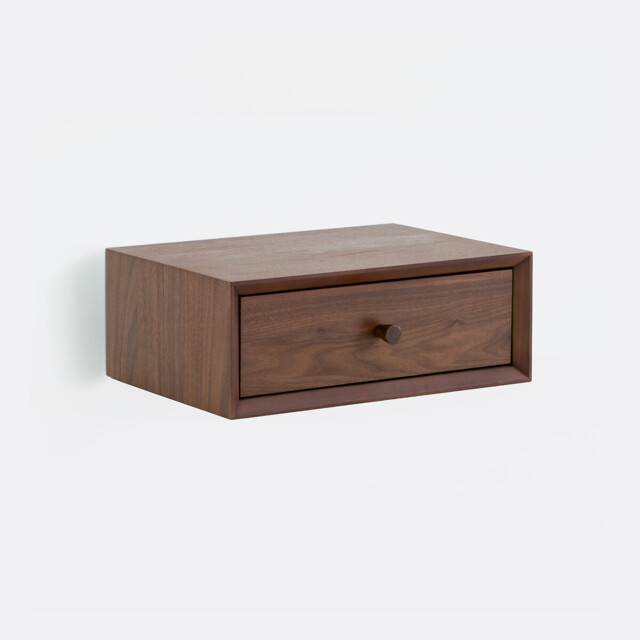 Quilda Wall Bedside Table Shelf with 1 Drawer - image 1