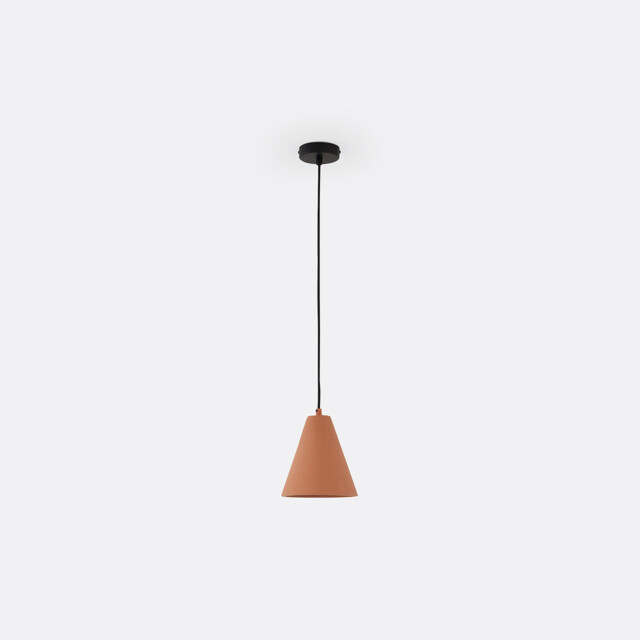 Arida 18cm Diameter Terracotta Concrete Ceiling Light - image 1