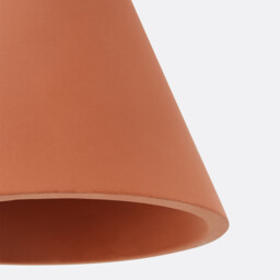 Arida 18cm Diameter Terracotta Concrete Ceiling Light - thumbnail 4
