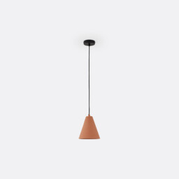Arida 18cm Diameter Terracotta Concrete Ceiling Light - thumbnail 1