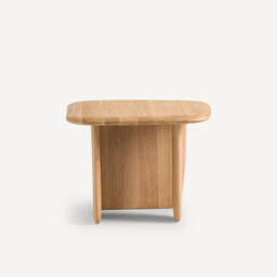 Iloss Small Curved Solid Oak Coffee Table - thumbnail 4