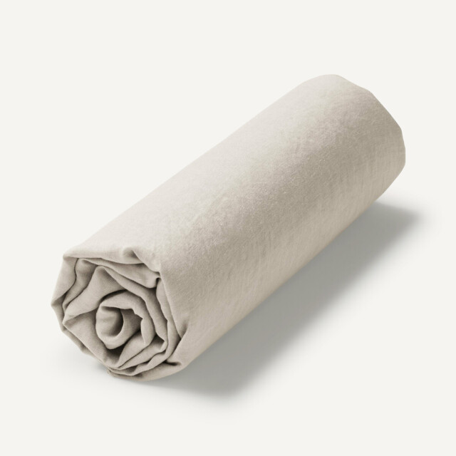 Elina Washed Linen Mattress Topper Fitted Sheet - image 1