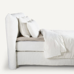 Elina Washed Linen Mattress Topper Fitted Sheet - thumbnail 3