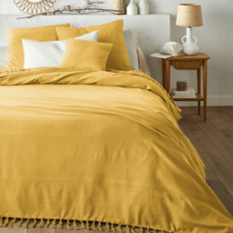 Nedo Fringed Cotton Bedspread - thumbnail 1