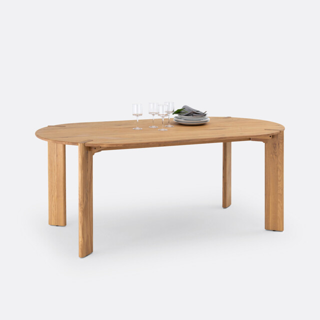 Elmo 6-8 Seater Dining Table in Solid Oak - image 1
