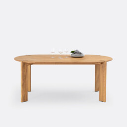 Elmo 6-8 Seater Dining Table in Solid Oak - thumbnail 4