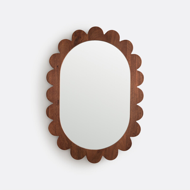 Fleora Mango Wood Mirror - image 1