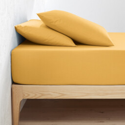 Scenario Plain Organic Cotton Percale Fitted Sheet - thumbnail 1